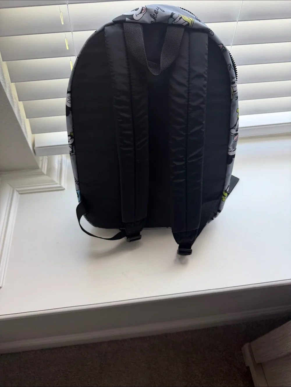 Kids Light Gray Disney Character Print Backpack - Unbranded